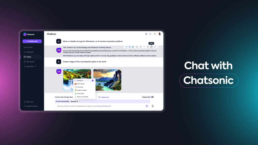 writesonic ai chatsonic